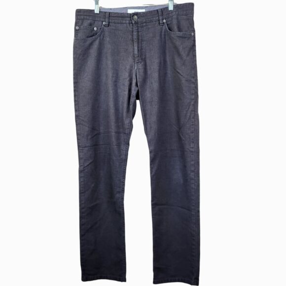 Brax Mens Cooper Fancy Regular Fit Dark Wash Soft Chino Style Jeans 36x32